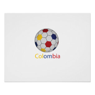 Colombia Voetbal Poster