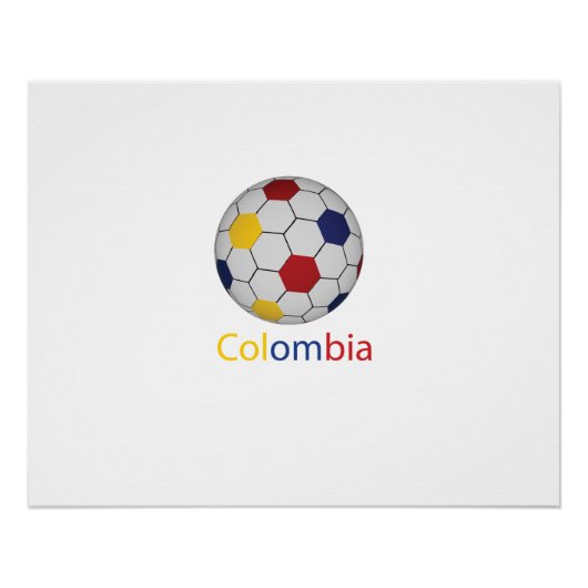 Colombia Voetbal Poster (Voorkant)