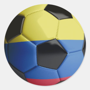 Colombia-Voetbal Ronde Sticker