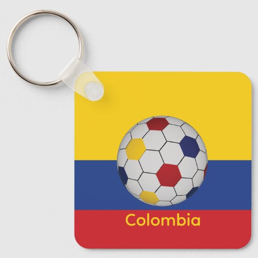 Colombia Voetbal Sleutelhanger (Voorkant)