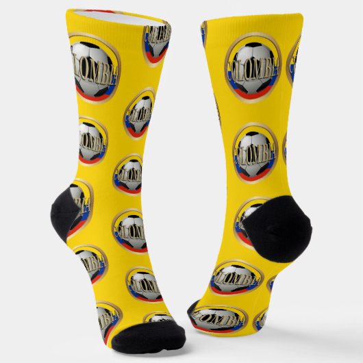 Colombia Voetbal Sokken (Gebogen)