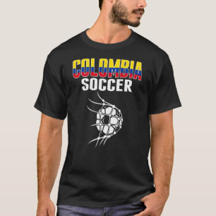 Colombia Voetbalbal In Net Colombiaanse Voetbal S T-shirt