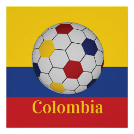 Colombia Voetbalposter Perfect Poster