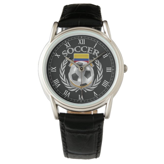Colombia Voettuig Soccer 2016 Horloge (Voorkant)