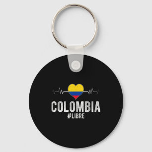 Colombia #vrij Colombia Vrije Vlag Colombiaanse Pa Sleutelhanger