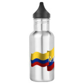 Colombia Waving Flag Waterfles (Links)