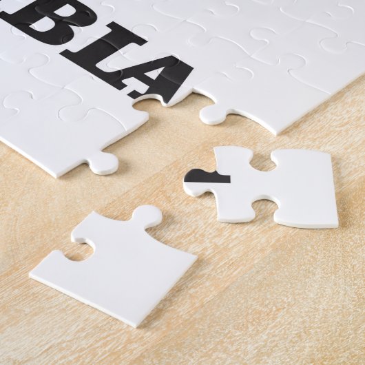 COLOMBIA WORD COLLAGE LEGPUZZEL (Zijkant)