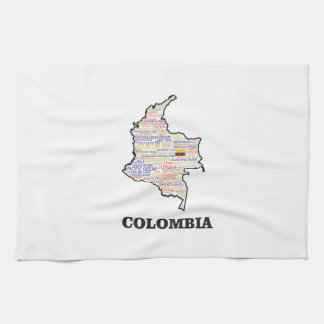 COLOMBIA WORD COLLAGE THEEDOEK