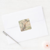 Colombia, Zuid-Amerika 2 Vierkante Sticker (Envelop)