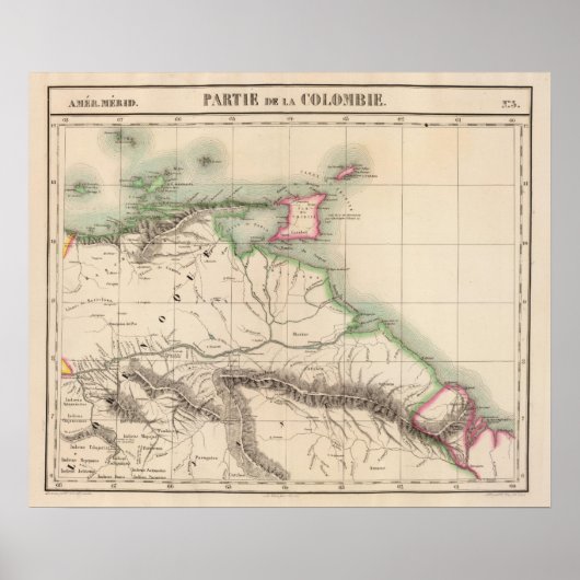 Colombia, Zuid-Amerika 3 Poster (Voorkant)