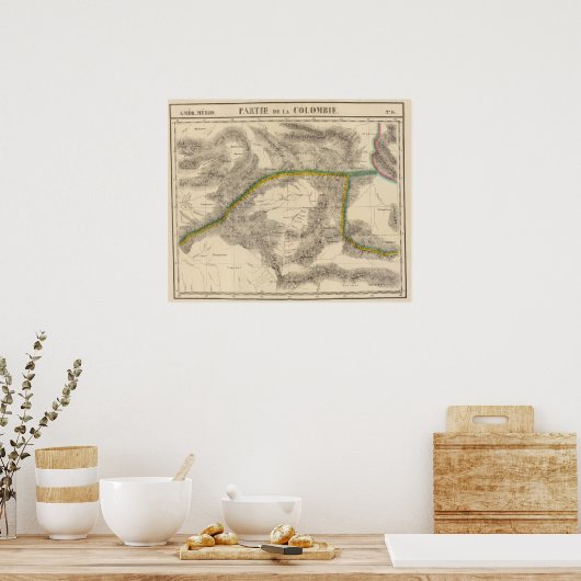 Colombia, Zuid-Amerika 6 Poster (Keuken)