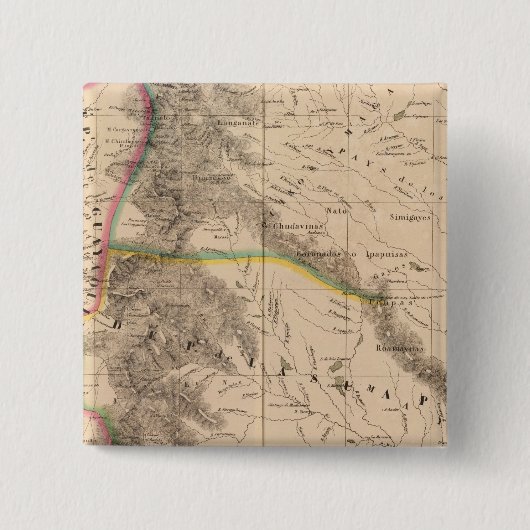 Colombia, Zuid-Amerika 8 Vierkante Button 5,1 Cm (Voorkant)