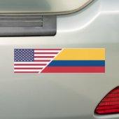Colombiaans-Amerikaans Bumpersticker (Op auto)