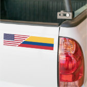 Colombiaans-Amerikaans Bumpersticker (Op Truck)