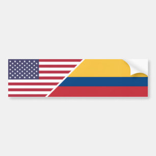 Colombiaans-Amerikaans Bumpersticker