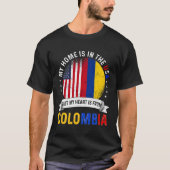 Colombiaans-Amerikaans Patriot Heart komt uit Colo T-shirt (Voorkant)