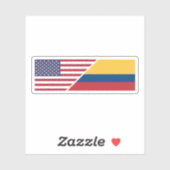 Colombiaans-Amerikaans Sticker (Vel)