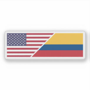Colombiaans-Amerikaans Sticker