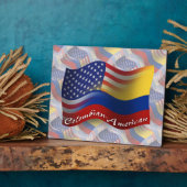 Colombiaans-Amerikaanse golfvlag Fotoplaat (Zijkant)