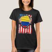 Colombiaans-Amerikaanse Grown Patriot Colombia Fla T-shirt (Voorkant)