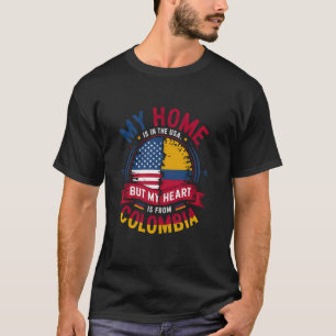 Colombiaans Amerikaanse Patriottische Hart is uit  T-shirt