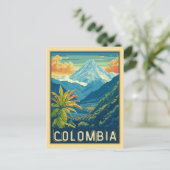 Colombiaans berglandschap briefkaart (Staand voorkant)