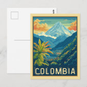 Colombiaans berglandschap briefkaart (Voorkant / Achterkant)