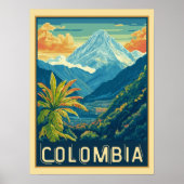 Colombiaans berglandschap poster (Voorkant)