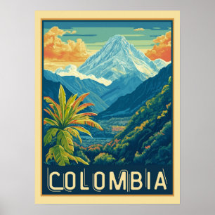 Colombiaans berglandschap poster