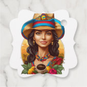 Colombiaans Brewscape: unieke koffie-infused Bedankjes Labels (Achterkant)