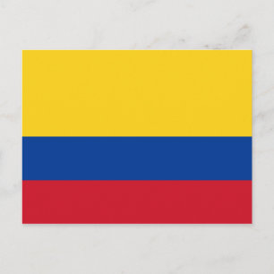 Colombiaans Briefkaart van de vlag