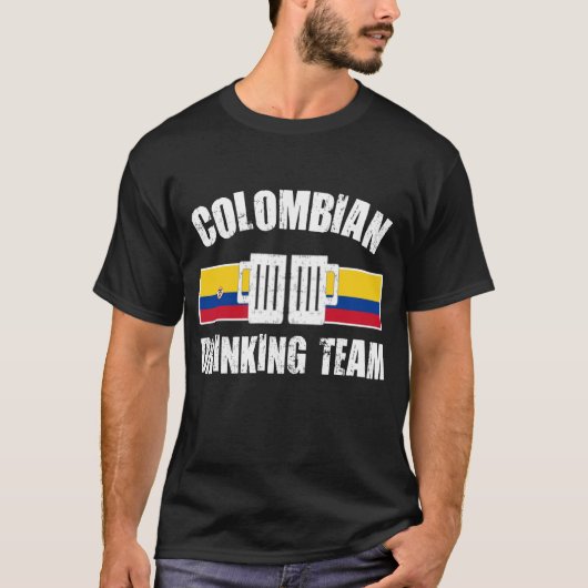 COLOMBIAANS DRINK TEAM T-SHIRT (Voorkant)