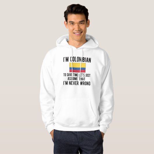Colombiaans erfgoed Colombia Roots Colombiaanse vl Hoodie (Voorkant volledig)