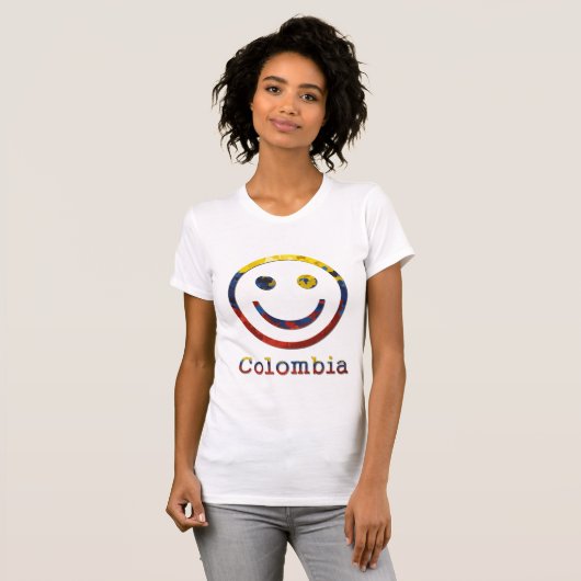 Colombiaans Happy Face T-shirt (Voorkant volledig)