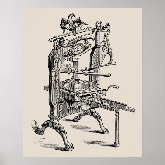  Colombiaans letterdruk poster (Voorkant)