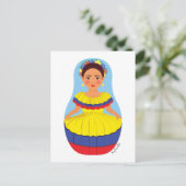 Colombiaans Matryoshka-Briefkaart Briefkaart (Staand voorkant)