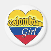 Colombiaans meisje magneet (Voorkant)