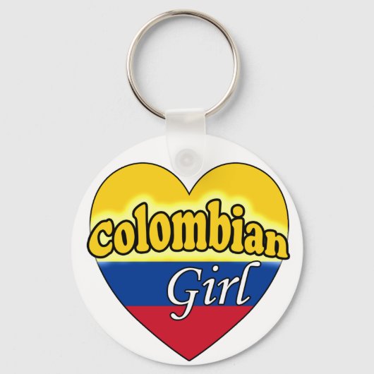 Colombiaans meisje sleutelhanger (Voorkant)