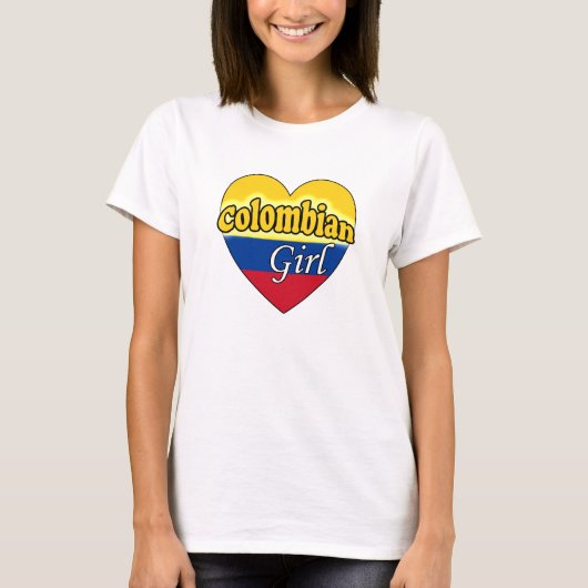 Colombiaans meisje t-shirt (Voorkant)