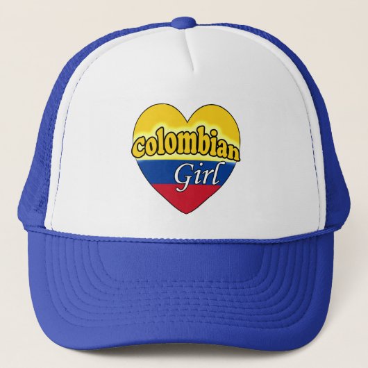 Colombiaans meisje trucker pet (Voorkant)