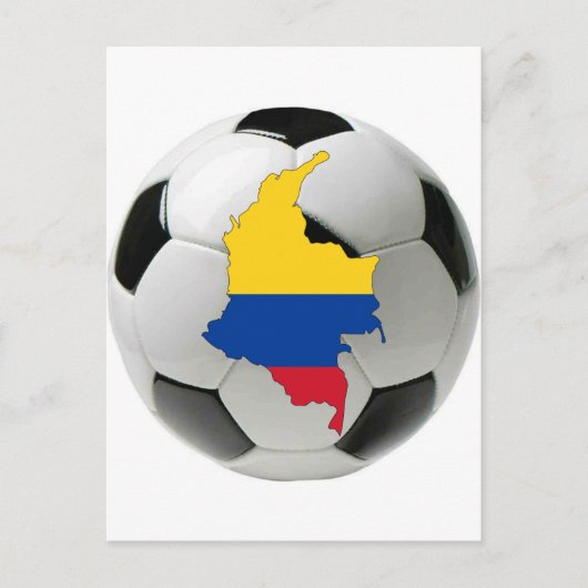 Colombiaans nationaal team briefkaart (Voorkant)