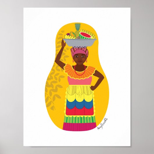 Colombiaans, Palnasera Cartagena Matryoshka Poster (Voorkant)