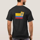 Colombiaans t-shirt met een grappige stempel van h (Achterkant)