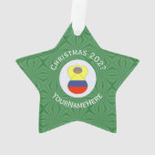 Colombiaanse Abuelita Angel voor Kerstmis Ornament (achterkant)