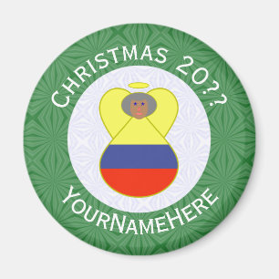 Colombiaanse Abuelita-engel voor Kerstmis Magneet