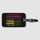 Colombiaanse Amerikaanse vlag Colombiaanse roots C Bagagelabel (Voorkant (horizontaal))