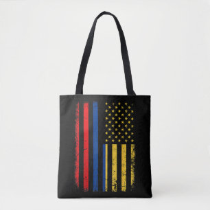 Colombiaanse Amerikaanse vlag Colombiaanse roots C Tote Bag