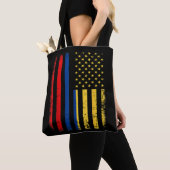 Colombiaanse Amerikaanse vlag Colombiaanse roots C Tote Bag (Dichtbij)