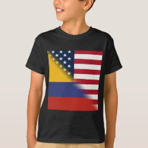Colombiaanse Amerikaanse vlag | Half Colombia USA