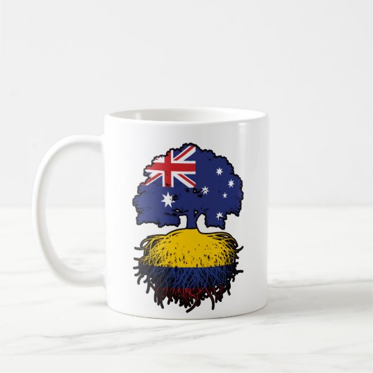 Colombiaanse Australische Australiër - boomstammen Koffiemok (Links)